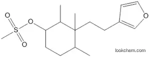 Molecular Structure of 183620-27-1 (Cyclohexanol, 3-[2-(3-furanyl)ethyl]-2,3,4-trimethyl-, methanesulfonate)